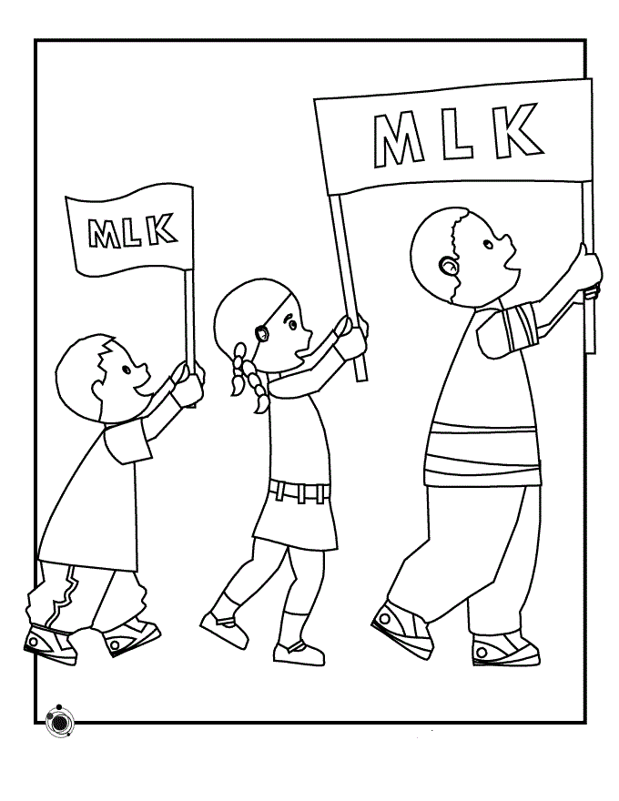 Free Printable Martin Luther King Jr Day MLK Day Coloring Pages