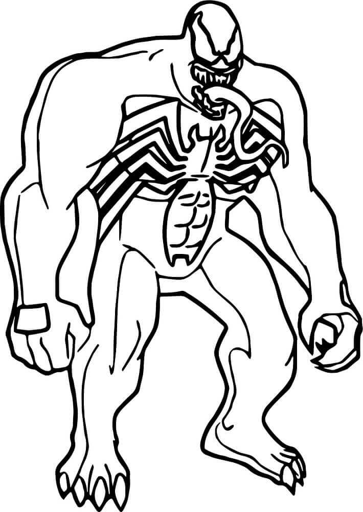 15 Free Printable Venom Coloring Pages