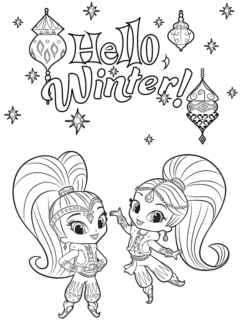 30 Magical Shimmer And Shine Coloring Pages