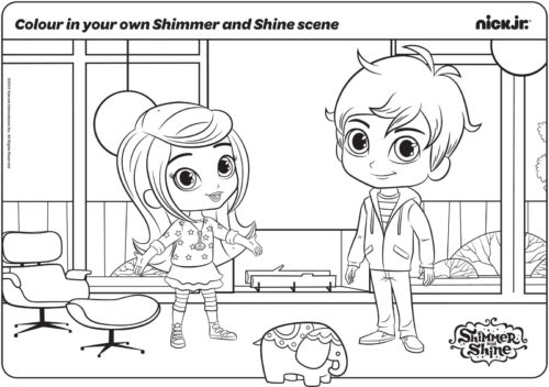 Leah And Zac In Their Original Form Coloring Page