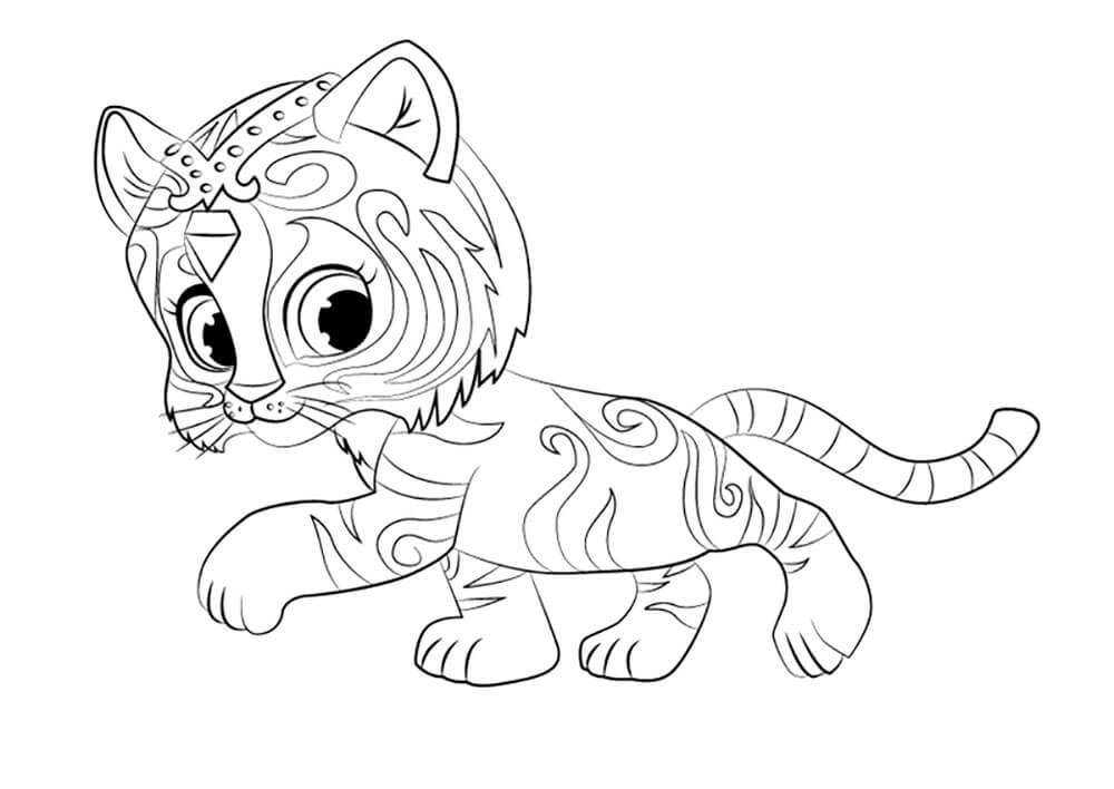Nahal From Shimmer And Shine Coloring Page