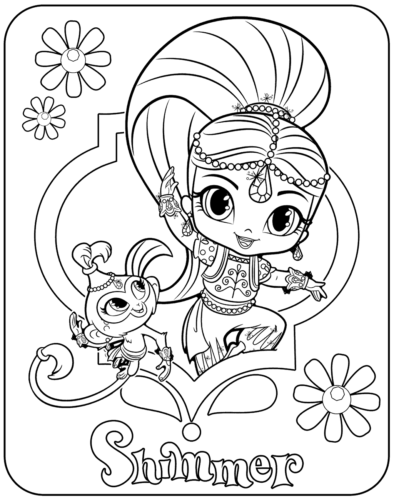 Shimmer Coloring Page