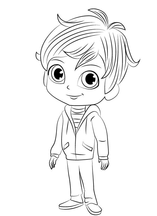 Shimmer and Shine Coloring Sheets Zac 