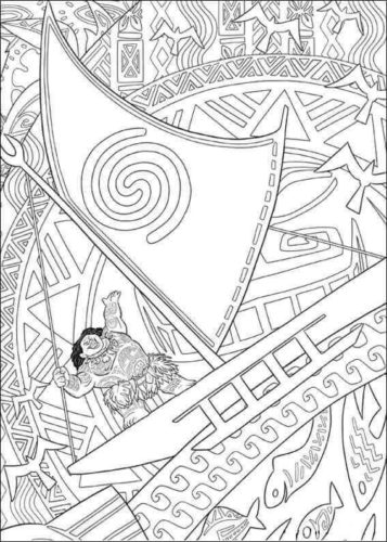 Mini Maui Coloring Page