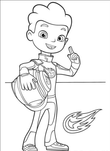 AJ coloring page