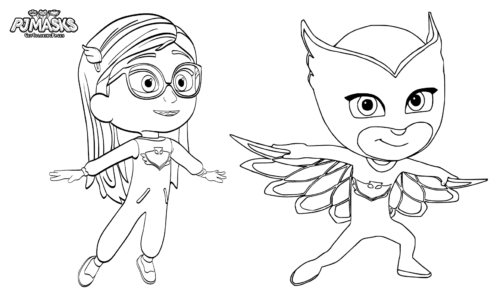 Amaya As Owlett Coloring Page