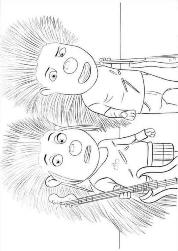 Ash And Lance Coloring Page