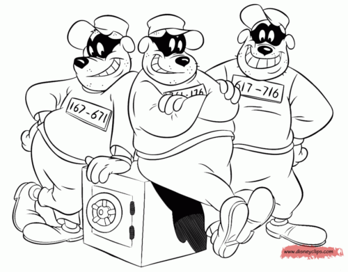 Beagle Boys Coloring Page