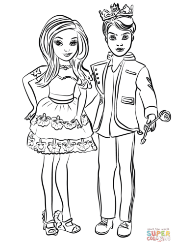 Ben And Mal Coloring Page