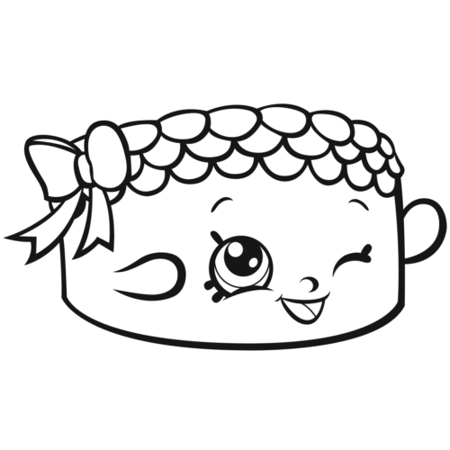 Birthday Cake Becky Shopkins Season 7 Coloring Page