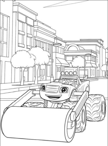 Blaze The Road Roller