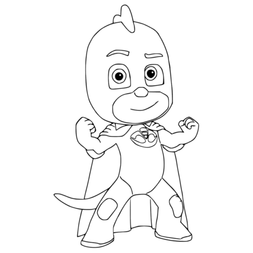 Brave Gekko Coloring Page