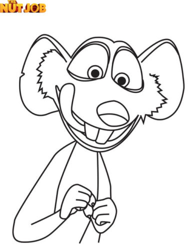 Buddy The Rat Coloring Page
