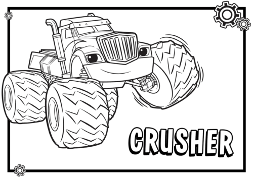 Blaze and the monster machines coloring pages