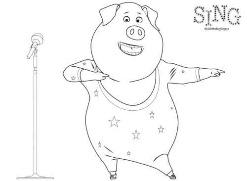 Dancing Gunter Coloring Page