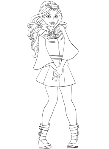 Evie Coloring Page