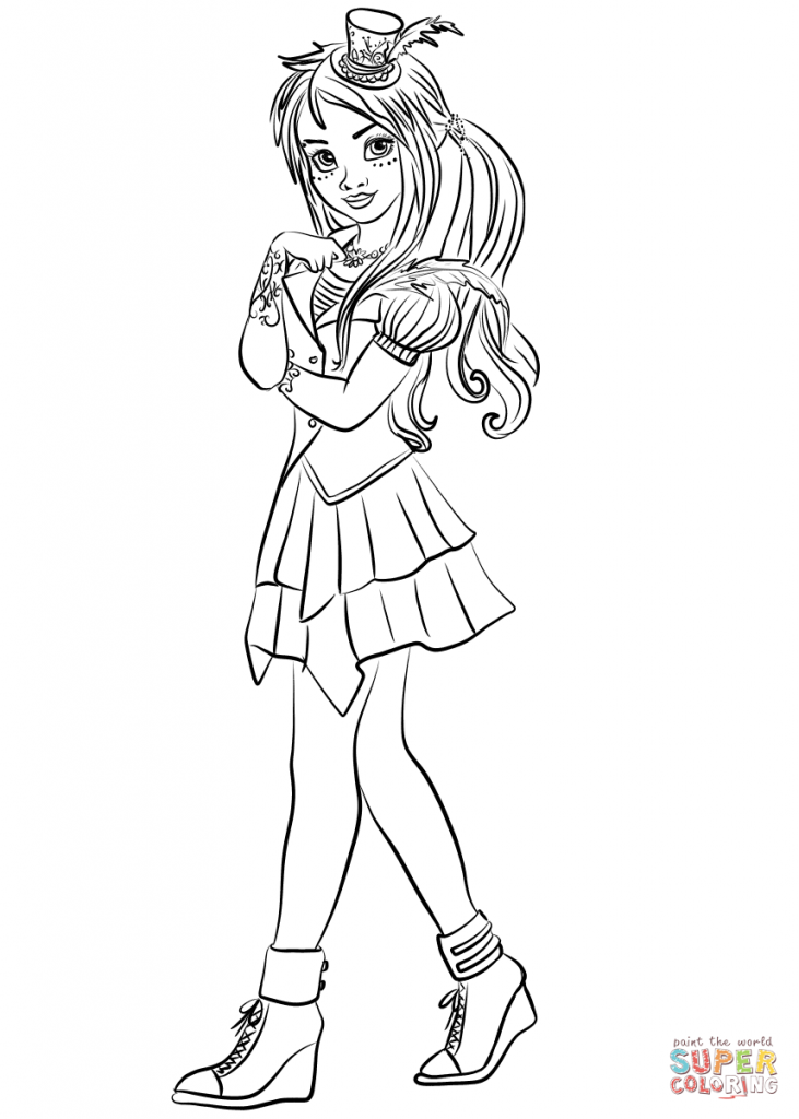 top 15 descendants wicked world coloring pages
