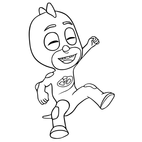 Gekko Coloring Page