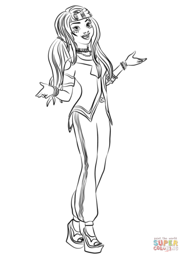 Genie Chic Freddie Coloring Page