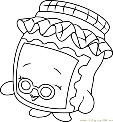 Gran Jam Shopkins Coloring Page