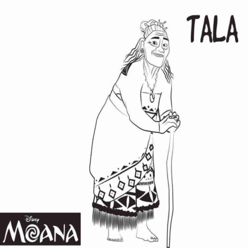 Grandma Tala Coloring Page
