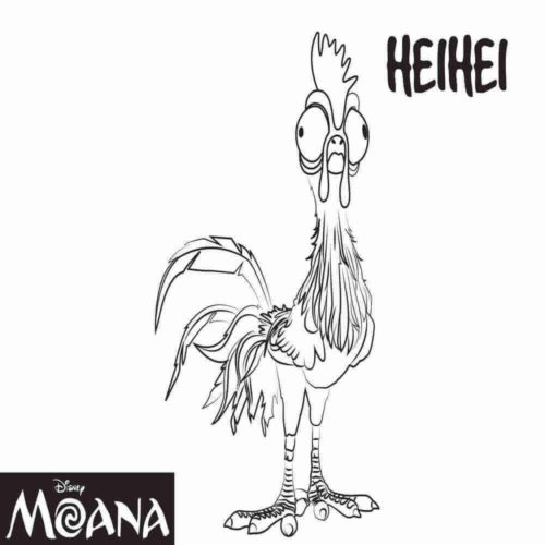 Heihei Coloring Page