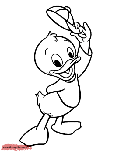 Huey Coloring Page