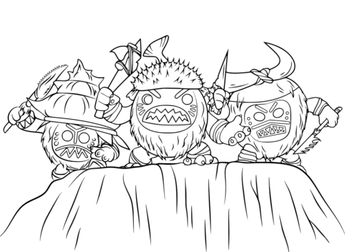 Kakamora Coloring Page
