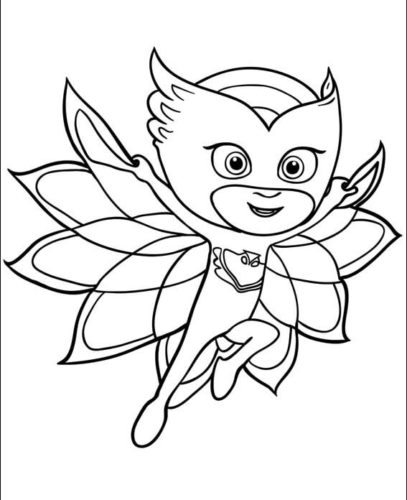 Majestic Owlette Coloring Page