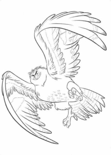 Maui As Falcon Coloring Page