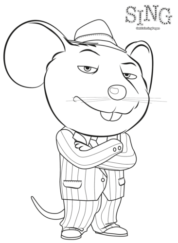 Mike Coloring Page
