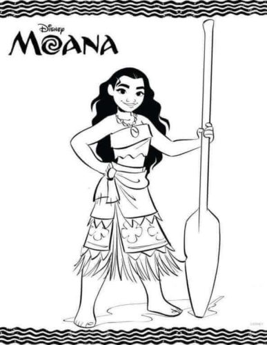 Moana Coloring Page