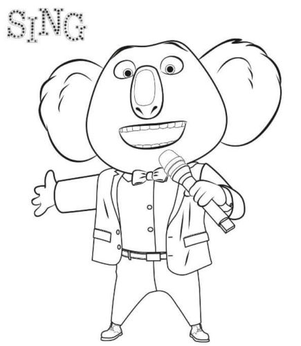 Mr. Buster AKA Anchor Coloring Page