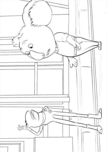 Ricki Quitting The Show Coloring Page
