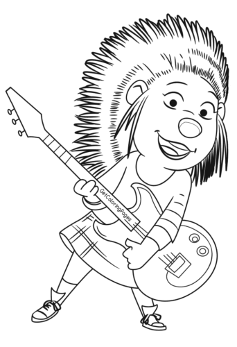 Rockstar Ash Coloring Page