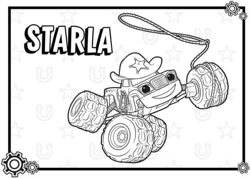 Roping Expert Starla from Blaze and the monster machines