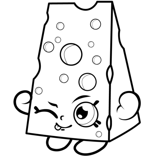 Shopkins Season 1 Chee Zee Coloring Page