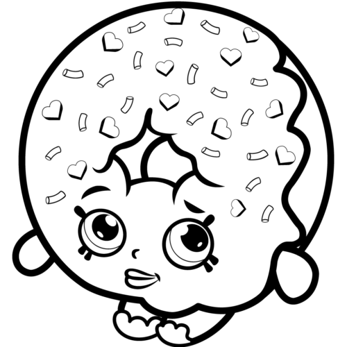 Shopkins Season 1 D'lish Donut Coloring Page