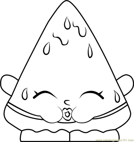 Shopkins Season 1 Melonie Pips Coloring Page