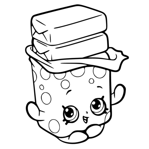 Shopkins Season 6 Bobby Bubble Gum Coloring Page