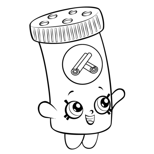 Shopkins Season 6 Cinnamon Sally Coloring Page