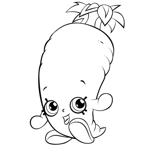 Shopkins Season 6 Karen Carrot Coloring Page