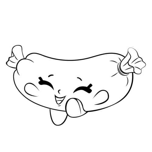 Shopkins Season 6 Sausage Sizzle Coloring Page