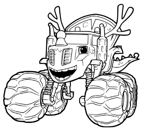 Smasher Zeg from Blaze and the monster machines