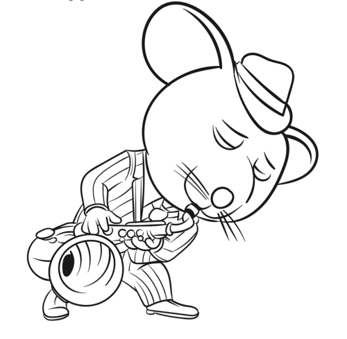 The Crooning Con Coloring Page