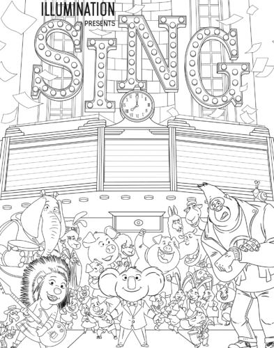 The Squad Coloring Page