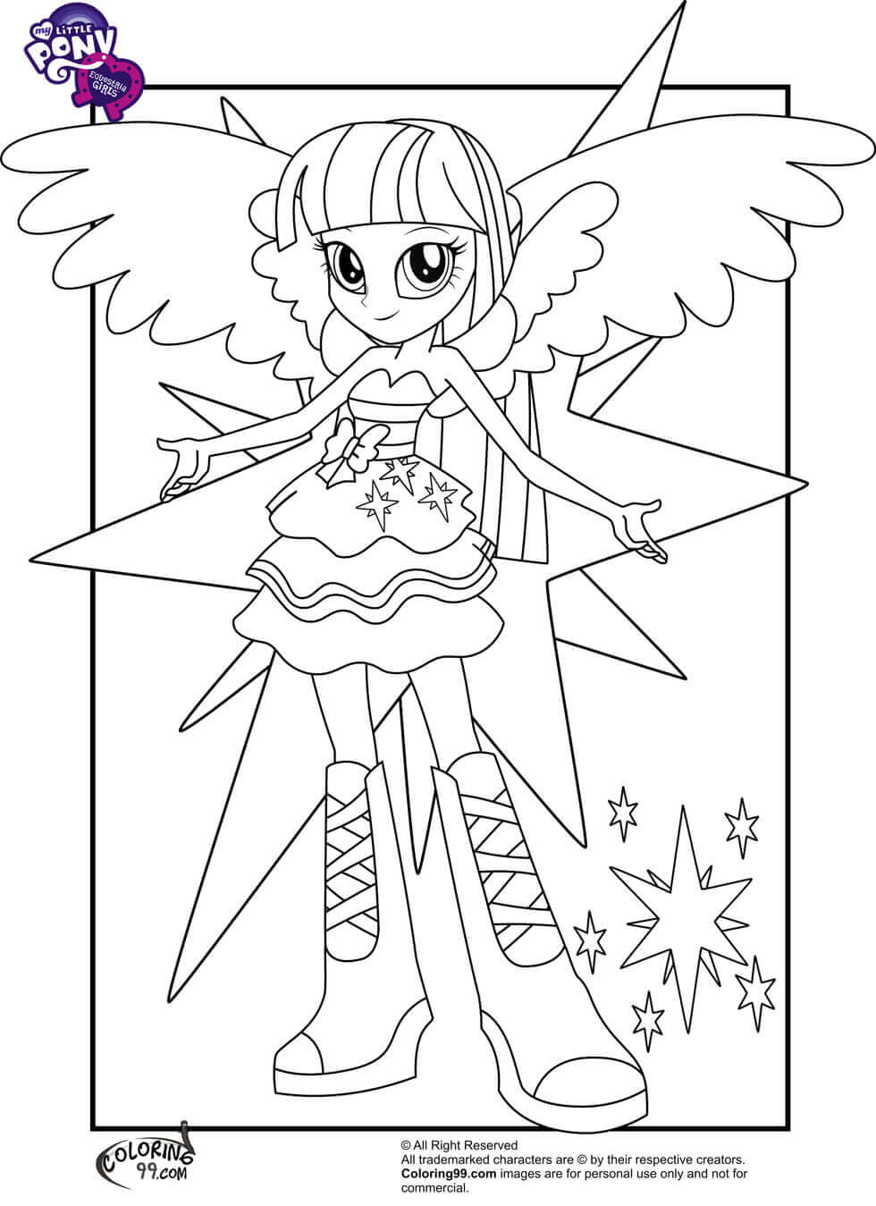 rainbow dash twilight sparkle my little pony coloring pages