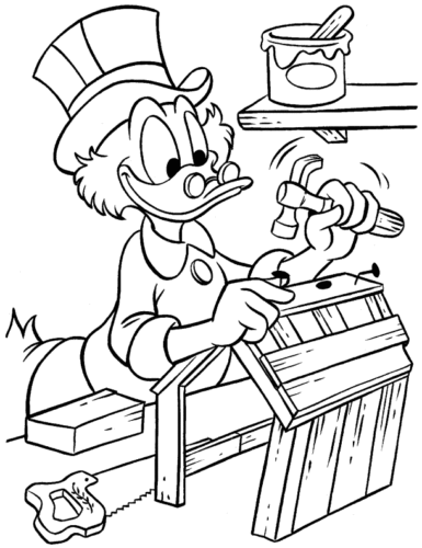Uncle Scrooge Coloring Page