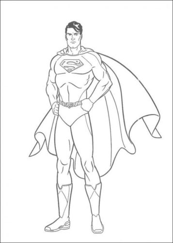 Superman Coloring Page