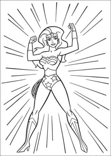 Wonder Woman Coloring Page